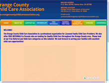 Tablet Screenshot of orangecountychildcareassociation.org